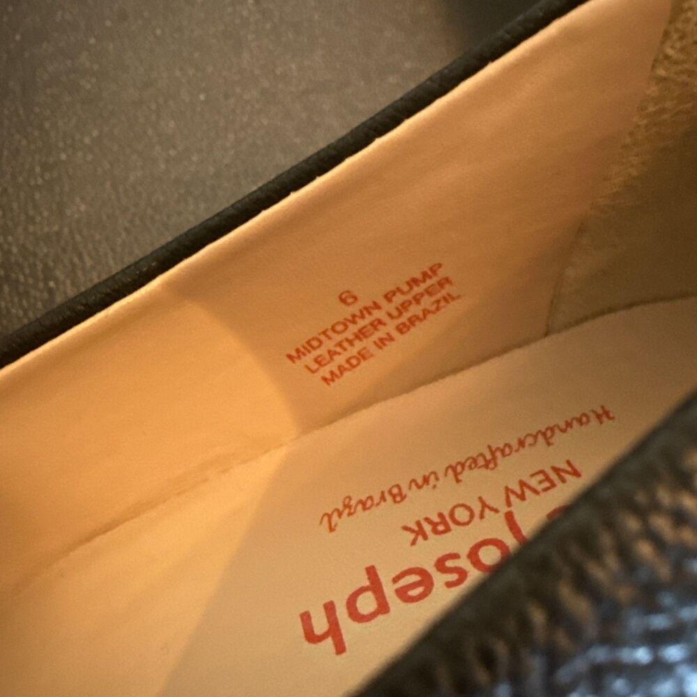 Marc Joseph New York Womens Midtown Pumps US 6 Black Leather Round Toe - Picture 3 of 11